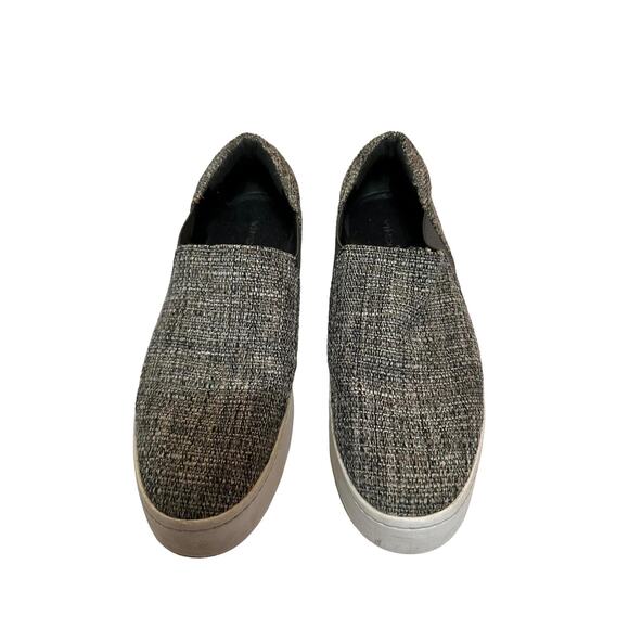 Vince Women's Gray Tweed Platform Slip-on Sneakers Shoes Size‎ 11M - Picture 3 of 10